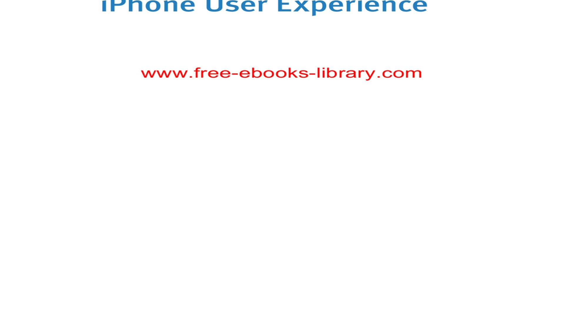 iOS免費(fèi)電子書(shū)-Designing_the_iPhone_User_Experience