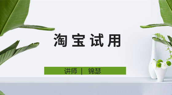 錦瑟：淘寶運(yùn)營課&nbsp;淘寶試用講解