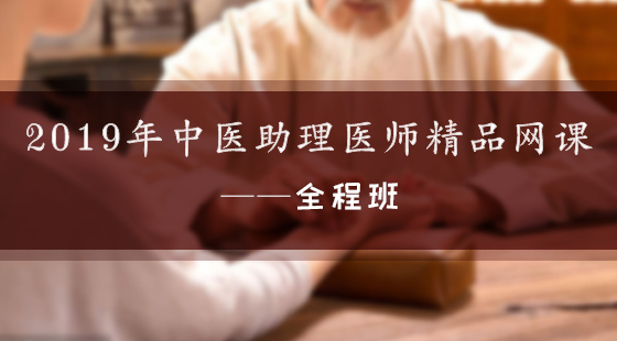 2019年中醫(yī)執(zhí)業(yè)助理醫(yī)師精品網(wǎng)課--全程班