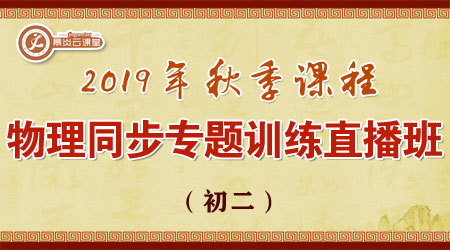 【2019年秋季】初二物理同步专题训练直播班